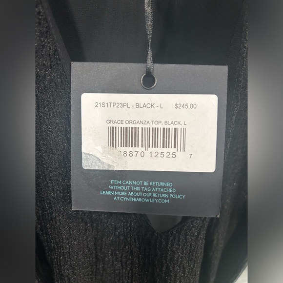 Cynthia Rowley New With Tags Attached Gracie Organza Top in a Size Large - Picture 12 of 16